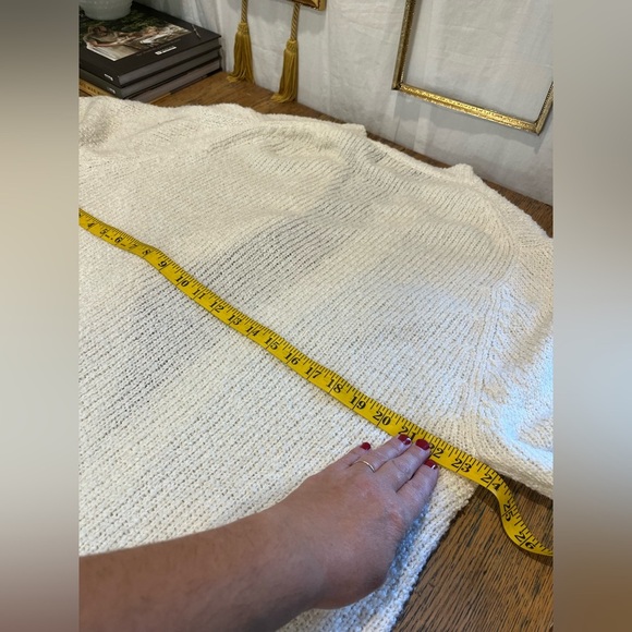 BAY CLUB -cream-Vintage Cardigan - Size L - Picture 8 of 9